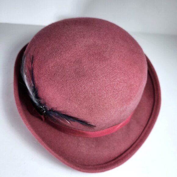 Vintage Fedora Geo. W. Bollman & Co. Inc. Doeskin Felt 100% Wool Hat Made in USA - Picture 2 of 9